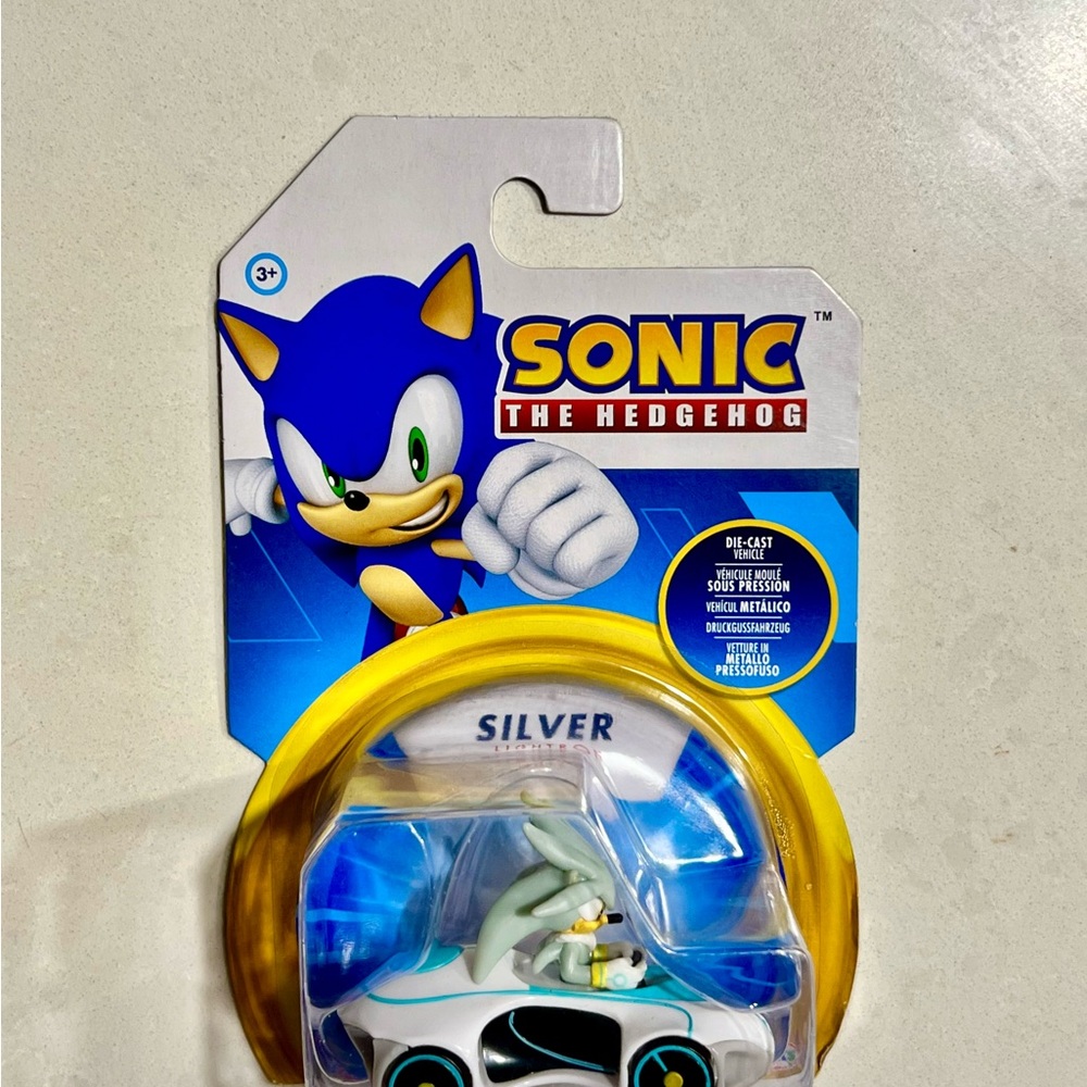 Sonic the Hedgehog Silver Die-Cast Toy Car